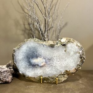 Agaat schijf inclusief standaard