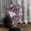 Amethist op zwarte stalen voet - Thumbnail Image 1