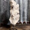 Calciet druzy op zwarte stalen voet - Thumbnail Image 3